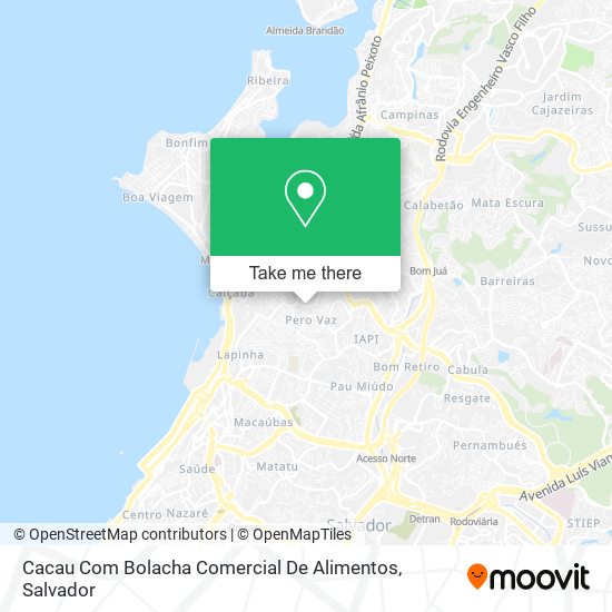 Cacau Com Bolacha Comercial De Alimentos map