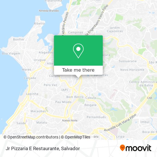 Jr Pizzaria E Restaurante map