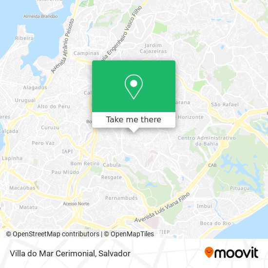 Villa do Mar Cerimonial map