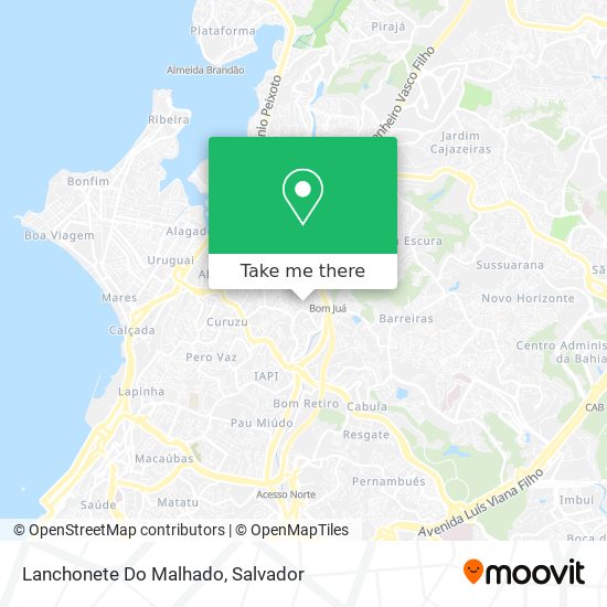 Lanchonete Do Malhado map