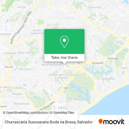 Churrascaria Sussuarana Bode na Brasa map