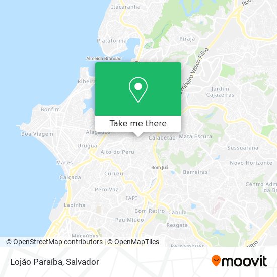 Lojão Paraíba map