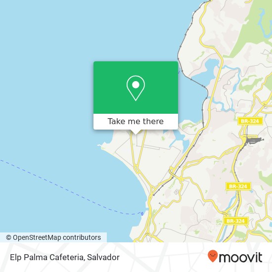 Mapa Elp Palma Cafeteria, Rua Guilherme Marback, 25 Bonfim Salvador-BA 40415-160