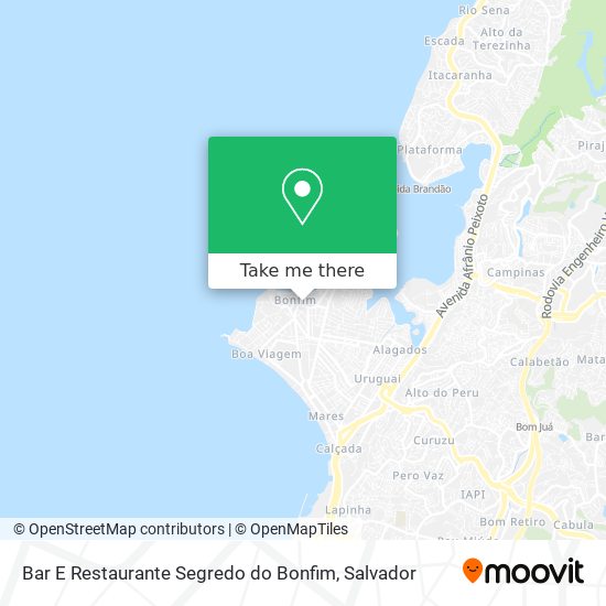 Bar E Restaurante Segredo do Bonfim map