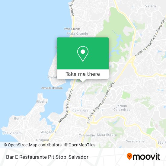 Bar E Restaurante Pit Stop map