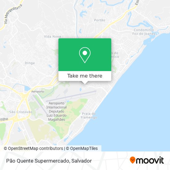 Mapa Pão Quente Supermercado