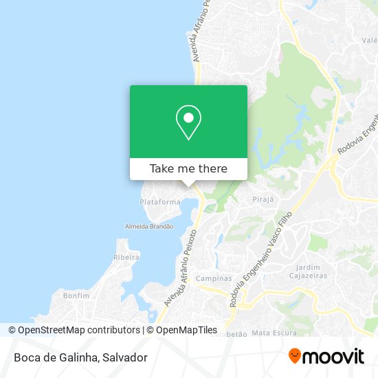 Mapa Boca de Galinha