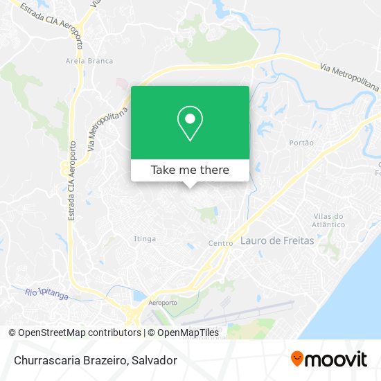 Mapa Churrascaria Brazeiro