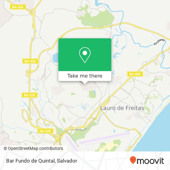 Mapa Bar Fundo de Quintal, Caminho Sessenta e Sete Vida Nova Lauro de Freitas-BA 42700-000