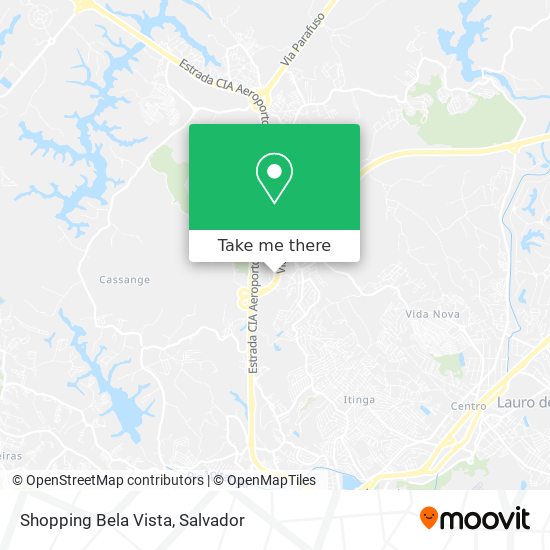 Mapa Shopping Bela Vista