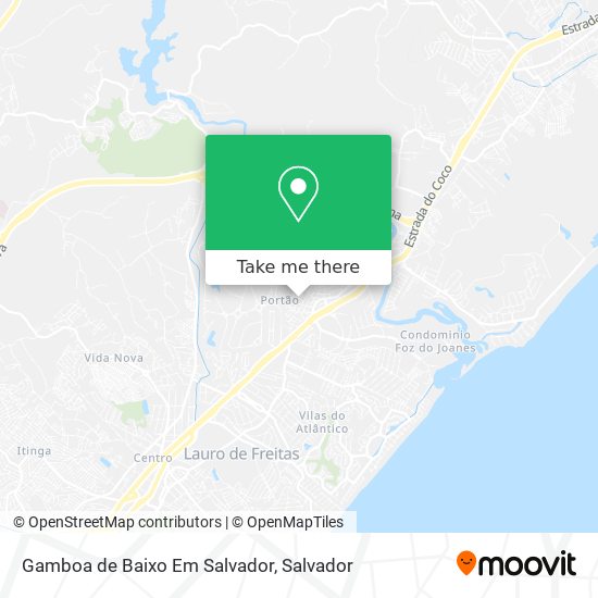 Gamboa de Baixo Em Salvador map
