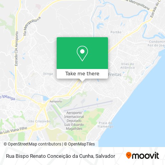 Mapa Rua Bispo Renato Conceição da Cunha