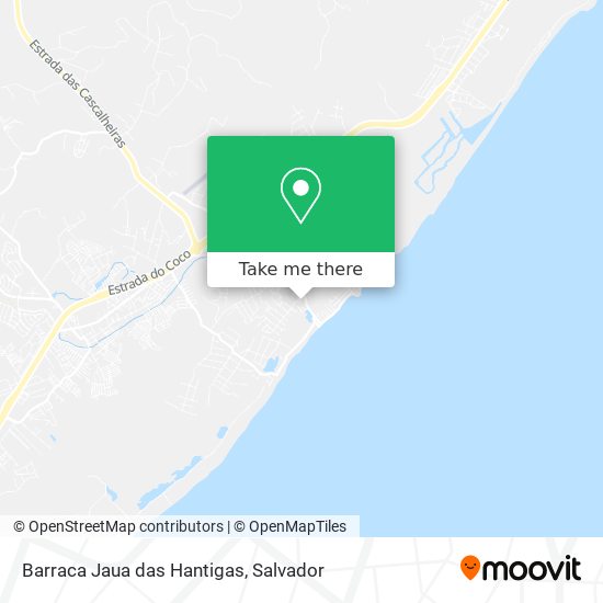 Barraca Jaua das Hantigas map