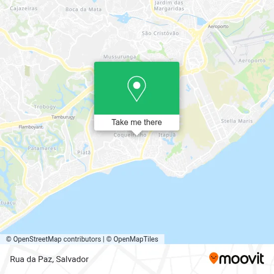 Rua da Paz map