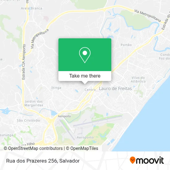 Rua dos Prazeres 256 map