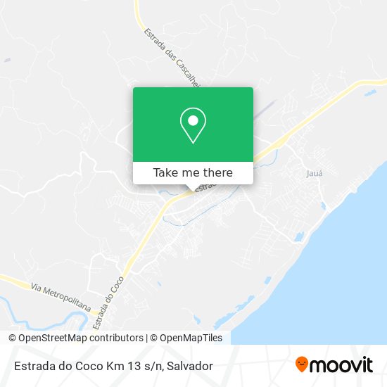 Estrada do Coco Km 13 s/n map