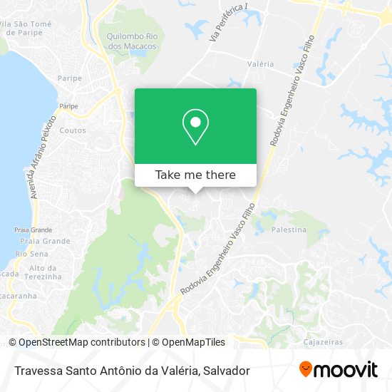 Travessa Santo Antônio da Valéria map