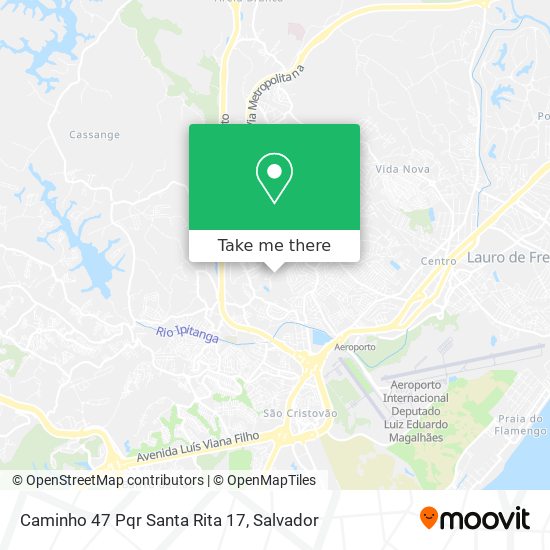 Caminho 47 Pqr Santa Rita 17 map