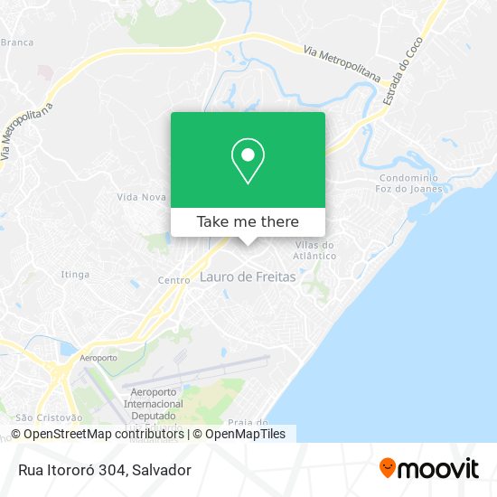 Mapa Rua Itororó 304