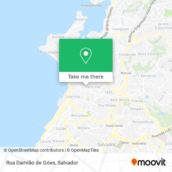 Rua Damião de Góes map
