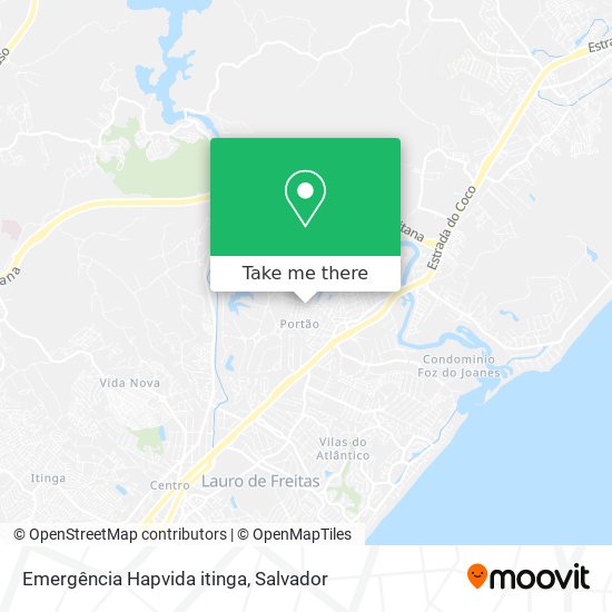 Emergência Hapvida itinga map