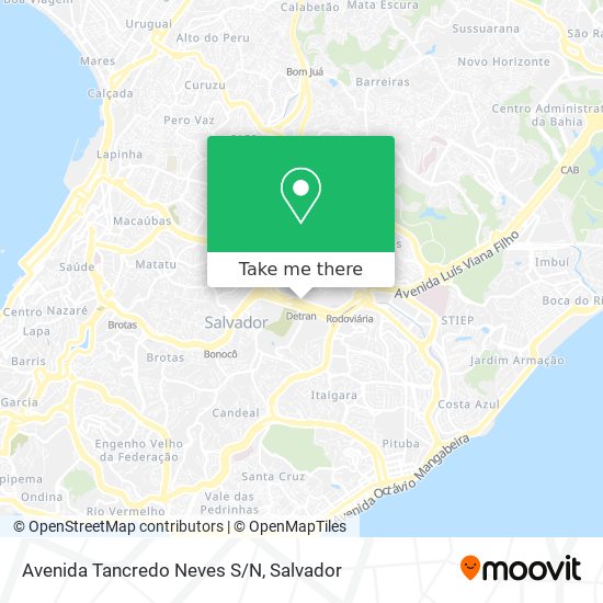 Avenida Tancredo Neves S/N map