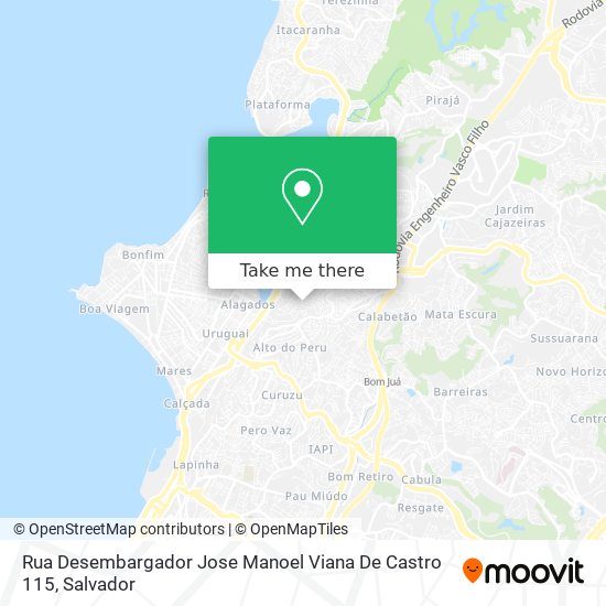 Mapa Rua Desembargador Jose Manoel Viana De Castro 115