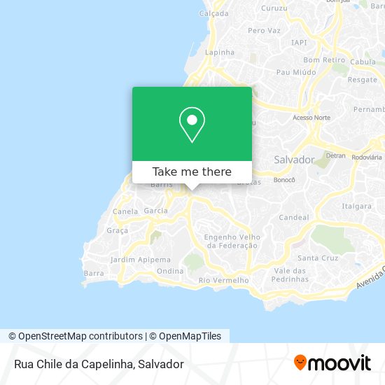 Rua Chile da Capelinha map