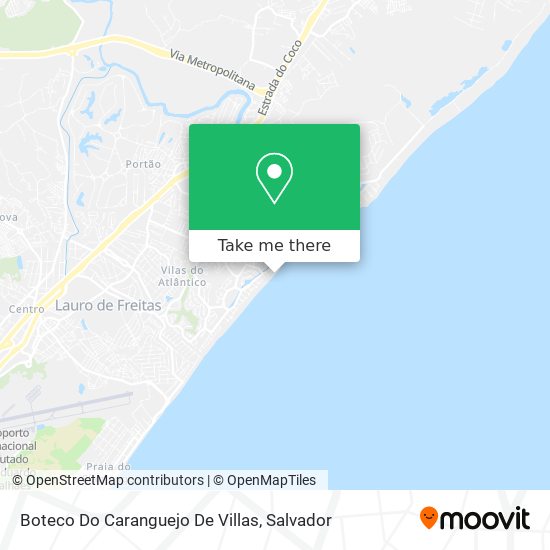 Boteco Do Caranguejo De Villas map