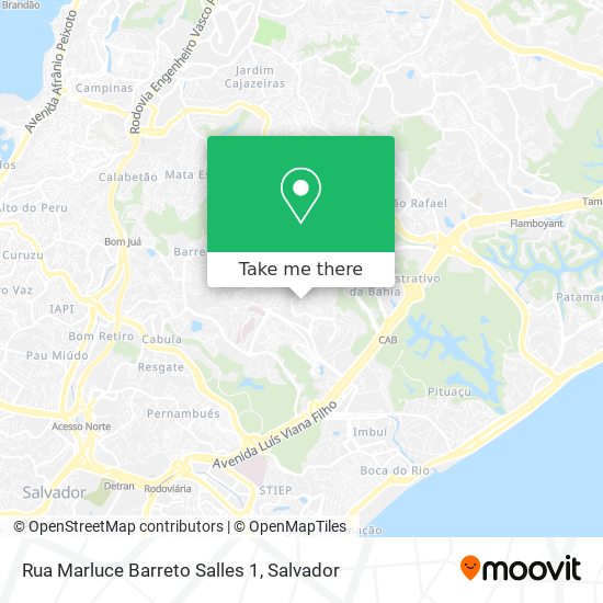 Mapa Rua Marluce Barreto Salles 1