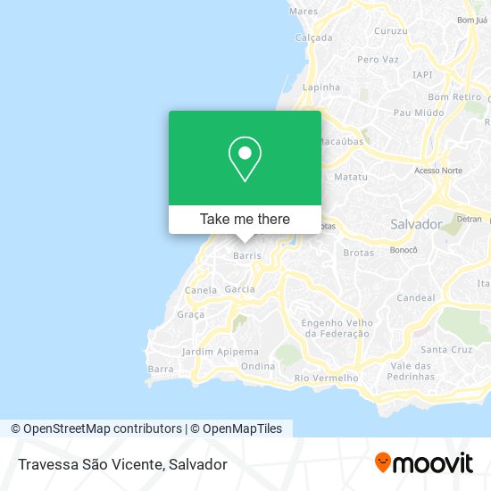 Mapa Travessa São Vicente