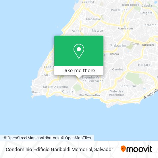 Mapa Condomínio Edifício Garibaldi Memorial