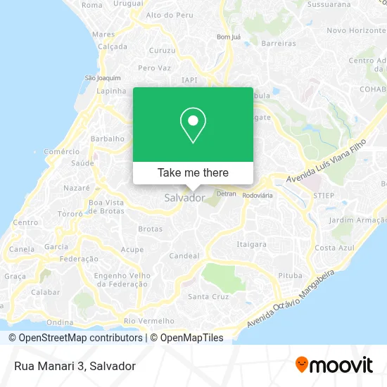 Rua Manari 3 map