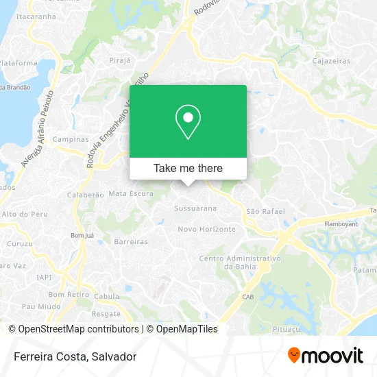 Ferreira Costa map