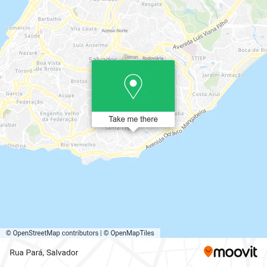 Rua Pará map