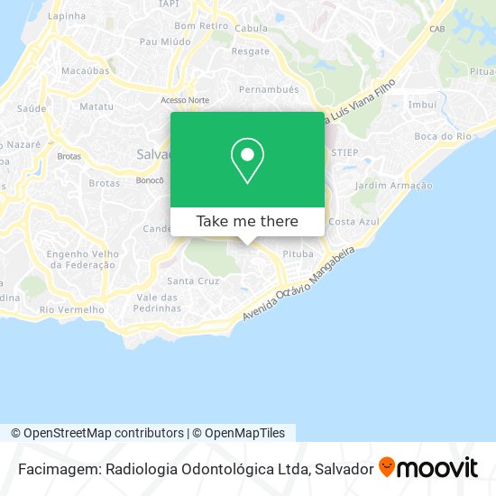 Mapa Facimagem: Radiologia Odontológica Ltda