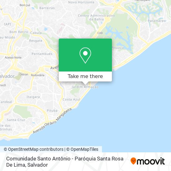 Comunidade Santo Antônio - Paróquia Santa Rosa De Lima map