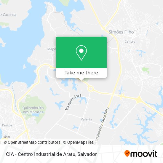 CIA - Centro Industrial de Aratu map