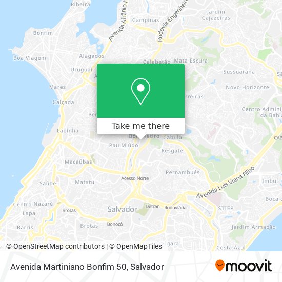 Avenida Martiniano Bonfim 50 map