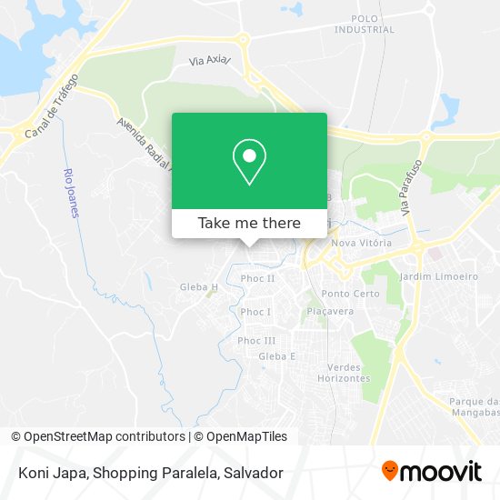 Koni Japa, Shopping Paralela map