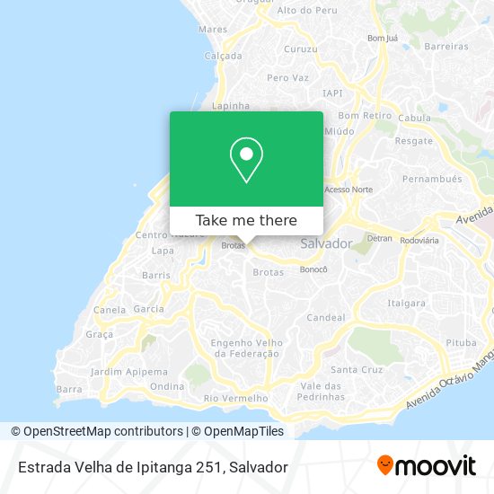 Estrada Velha de Ipitanga 251 map