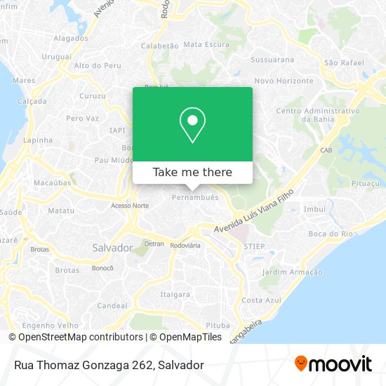 Rua Thomaz Gonzaga 262 map