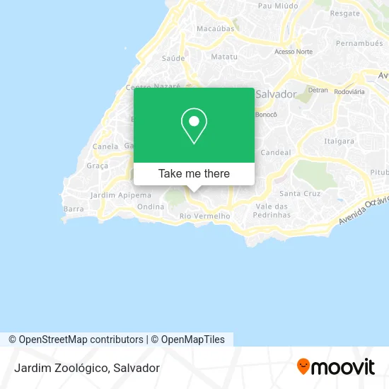 Jardim Zoológico map