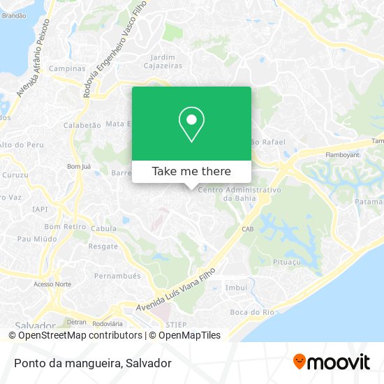 Mapa Ponto da mangueira