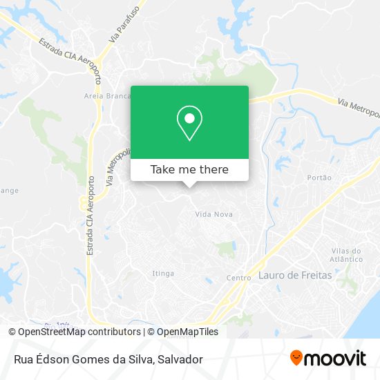 Mapa Rua Édson Gomes da Silva