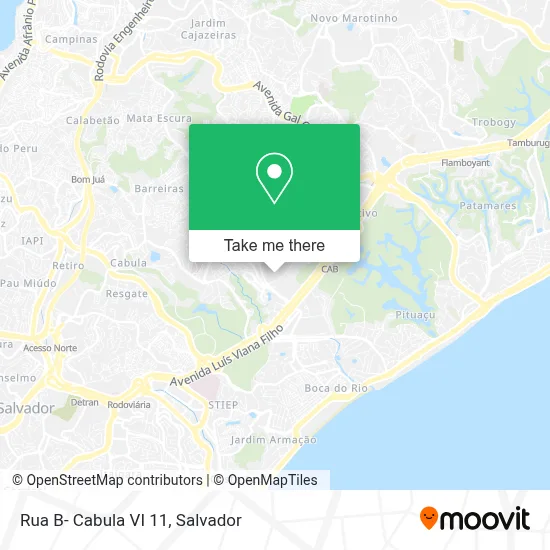 Rua B- Cabula VI 11 map
