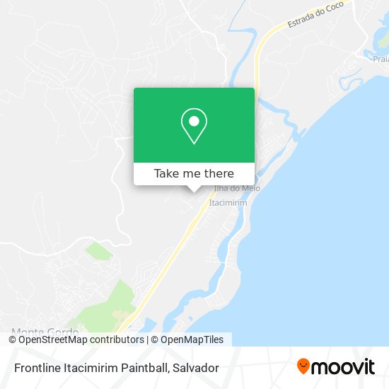 Mapa Frontline Itacimirim Paintball