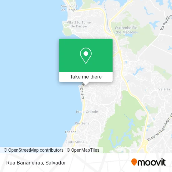Rua Bananeiras map