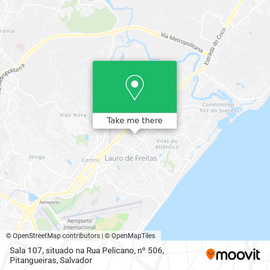 Sala 107, situado na Rua Pelicano, nº 506, Pitangueiras map