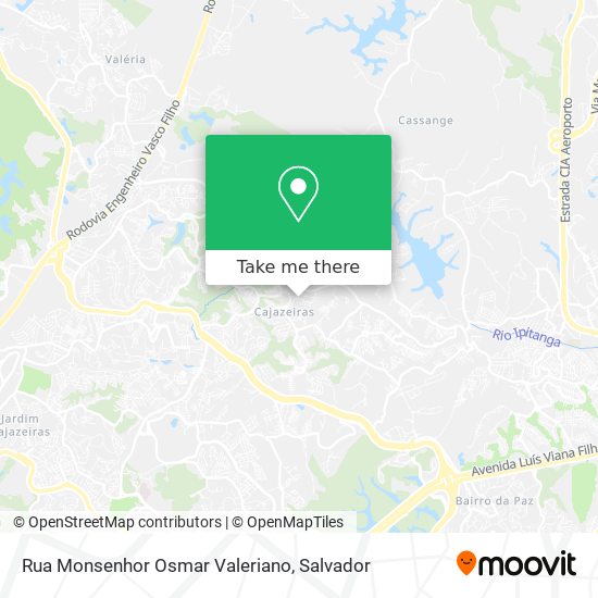 Rua Monsenhor Osmar Valeriano map